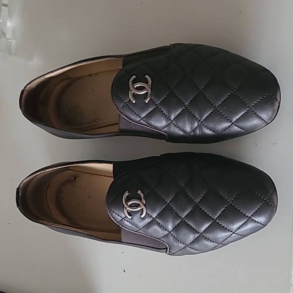 CHANEL Shoes - CHANEL Brown Quilted Loafers